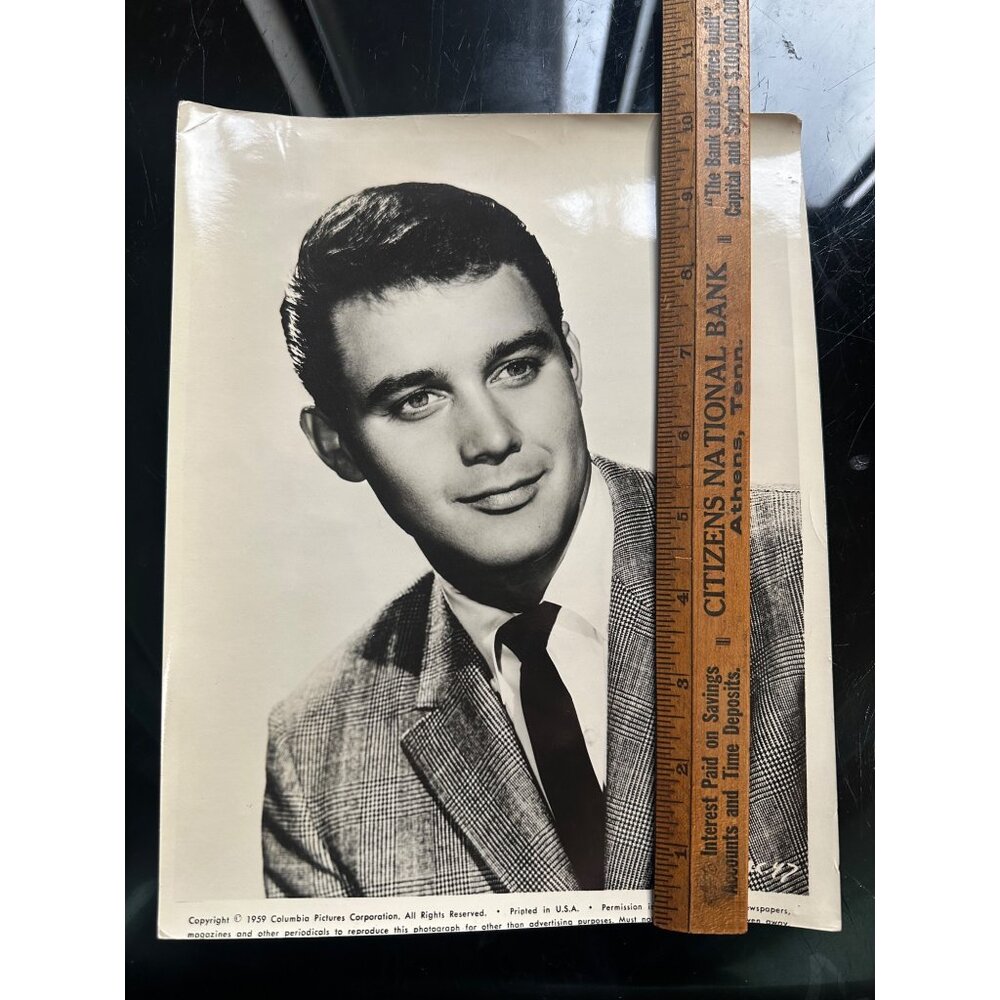 Vintage Michael Callan 1959 Dreamy Head Shot B&W 8x10 Photo - Picture 8 of 13